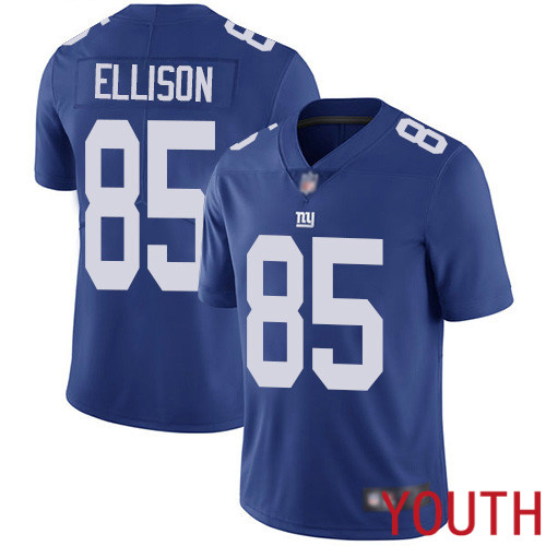 Youth New York Giants #85 Rhett Ellison Royal Blue Team Color Vapor Untouchable Limited Player Football NFL Jersey